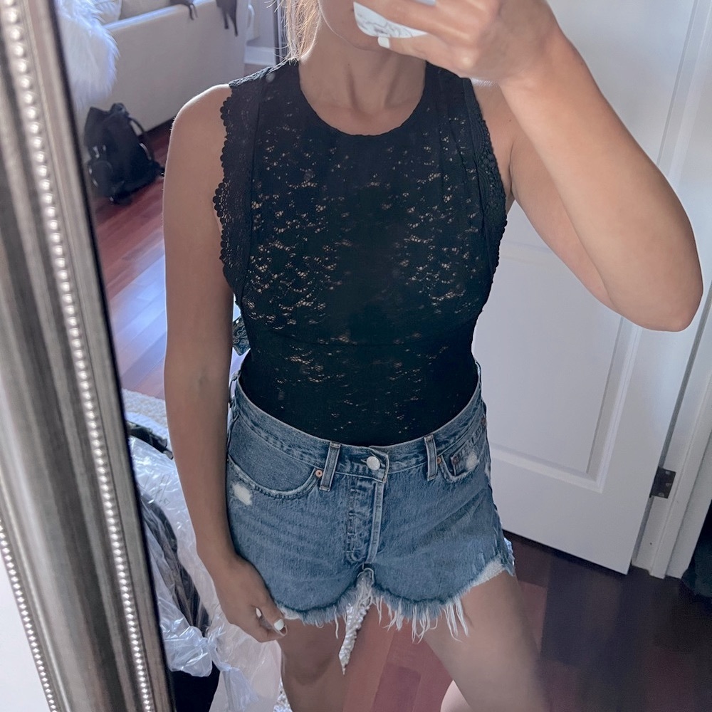 Free People Lace Top
